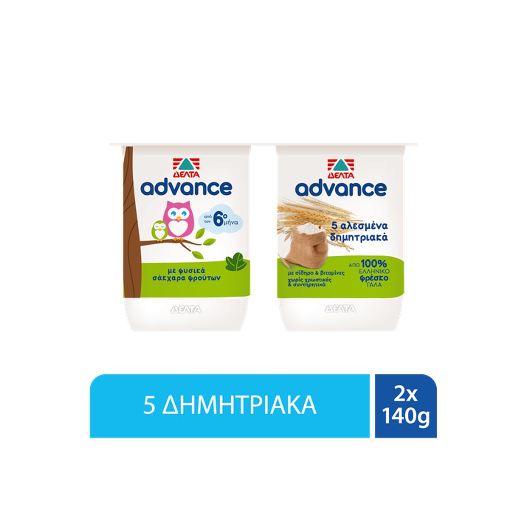 DELTA Advance Cereals Yogurt Dessert 2*140g