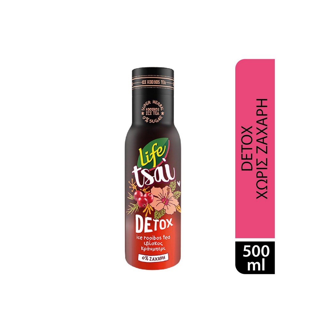 LIFE Rooibos Cranberry Hibiscus Iced Tea Zero sugar 500ml