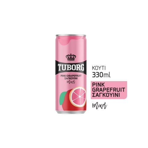 TUBORG Soda Pink Grapefruit Sanguine 330ml